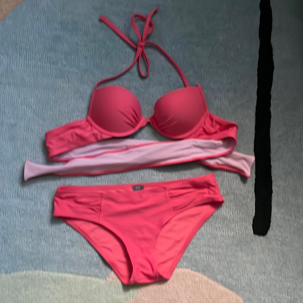 Aerie Brooke Bikini Set in Pink